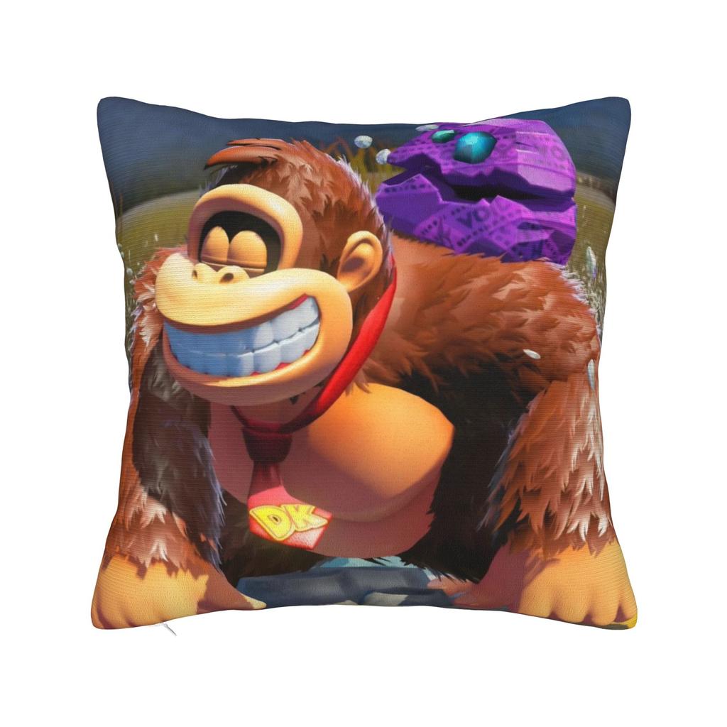 Decorative Pillowcases Donkey Kongs Bananza Games Merch Home  Throw Pillow Case Cover Drop Shipping Multiple Sizes