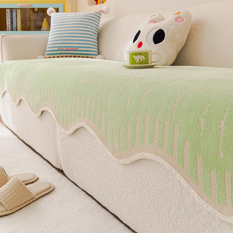 

New Special-Shaped Sofa Cushion Four-Season Universal Fixed Non-Slip Sofa Cover Dopamine Straight Sofa Seat Cushion 70*70cm