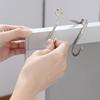 1PCS Stainless Steel Hook Free Punching Double S-Shape Hook Kitchen Bathroom Cabinet Door Back Type Coat Towel Storage Hanger