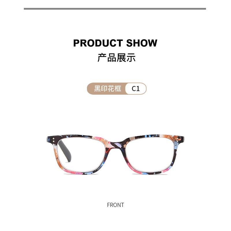 Reading Glasses for Women Black Flower Vintage Anti Blue Light Presbyopia Eyeglasses Computer Hyperopia Eyewear+1.0 +1.5 +2.0