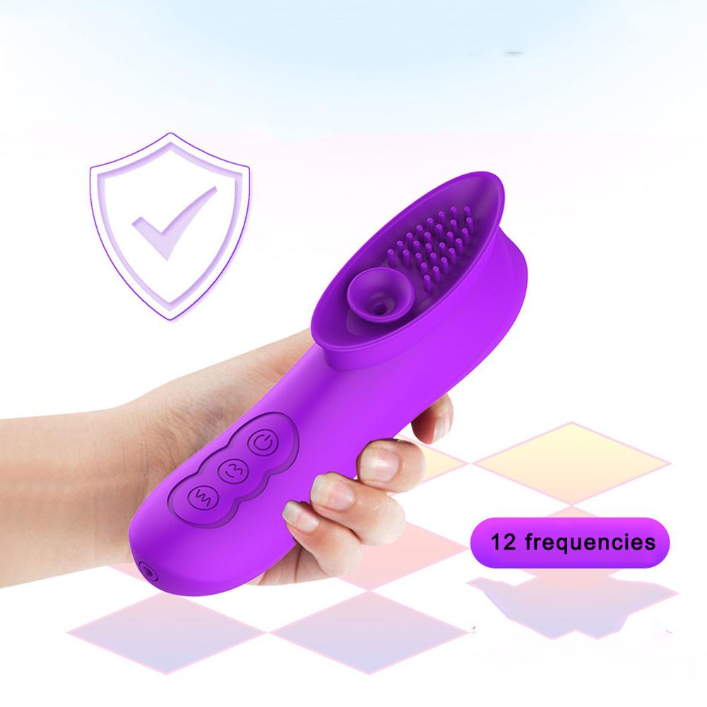 12 Frequenzen G-Punkt Klitoris Stimulation Saugen Vibrator Oraler Brustwarcensauger Sex Massagegerät Vibrator für Frauen