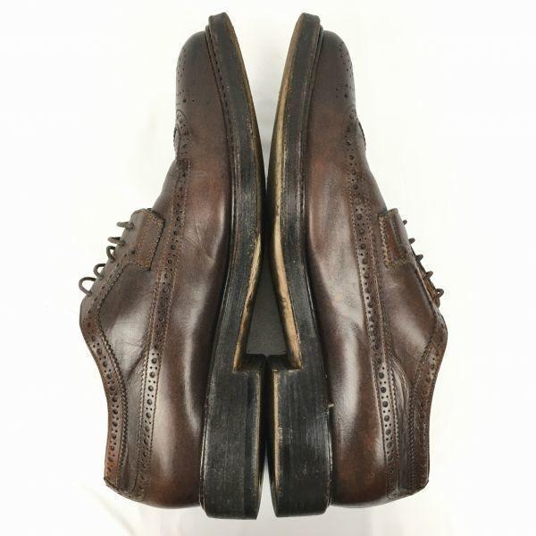 SANTONI Made In Italy Wingtip Business Shoes Brown Size 7.5F 26.0 Men’s(USED)