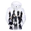 Spring and Autumn Jacket Men's Tokyo Avenger 3D Digital Printing Casual Pullover Sports Women's Hooded Sweater