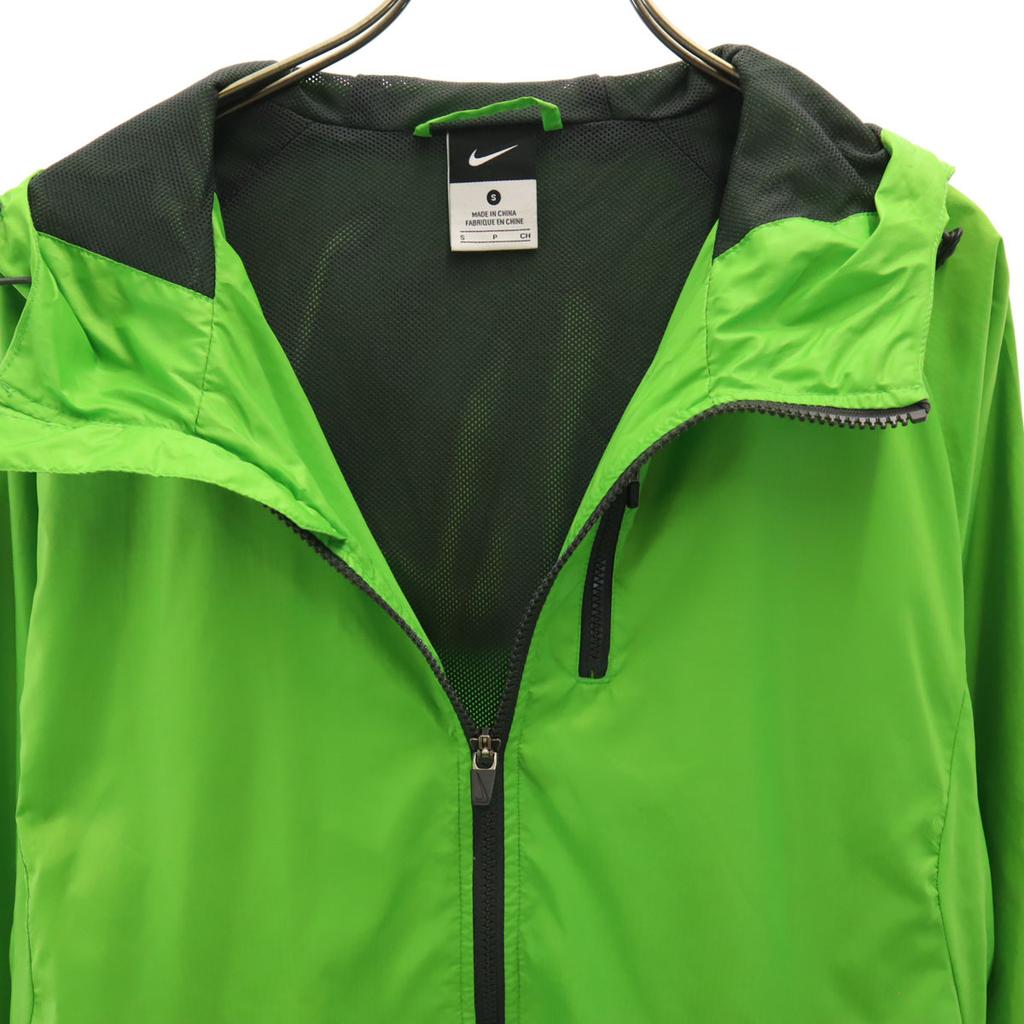 NIKE Windbreaker S Yellowish green Jacket Men's Used