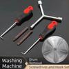 5 PCS Reliable Screwdriver Set Pulsator Disassembly Tool Spring Expansion Tool Washing Machine Hook