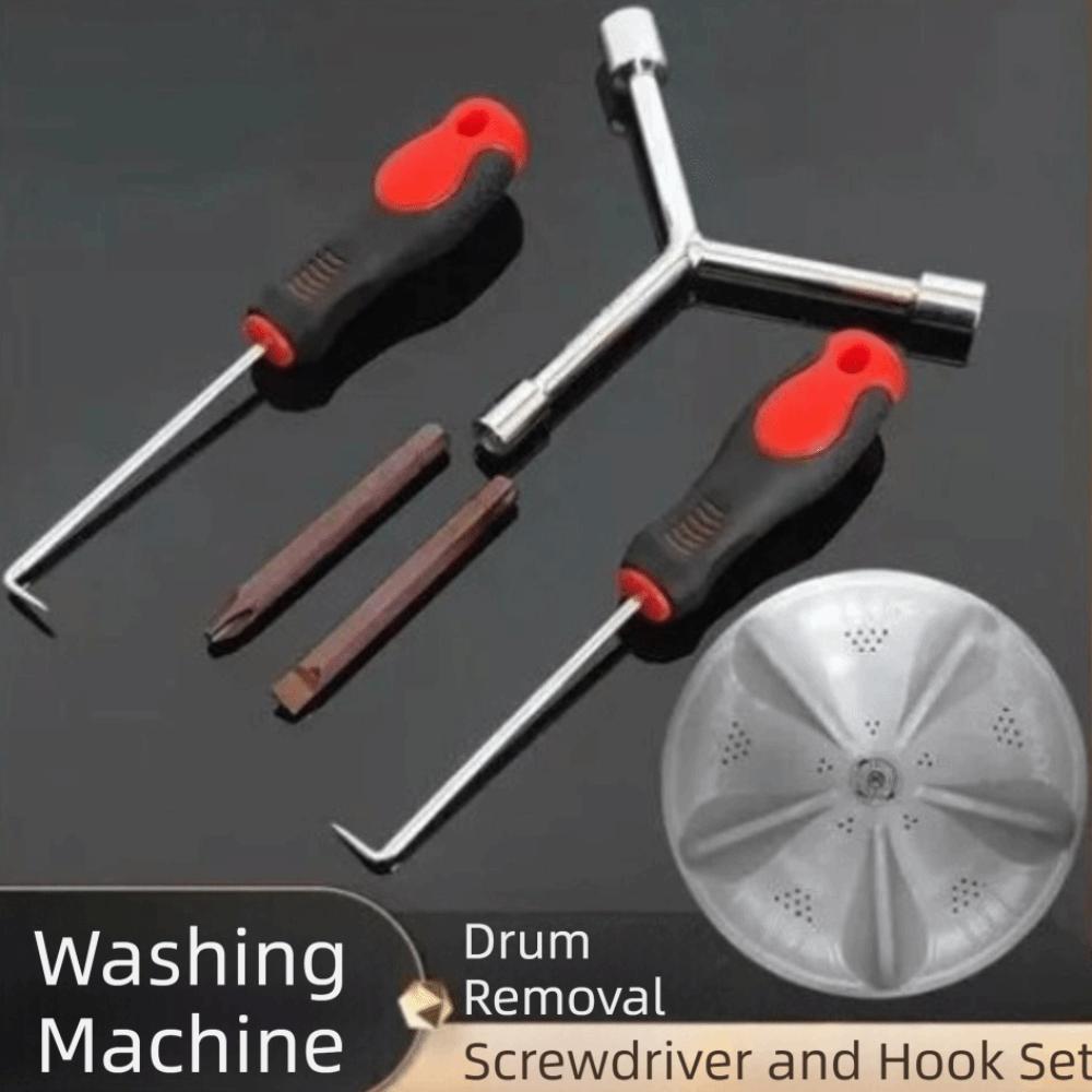 5 PCS Reliable Screwdriver Set Pulsator Disassembly Tool Spring Expansion Tool Washing Machine Hook