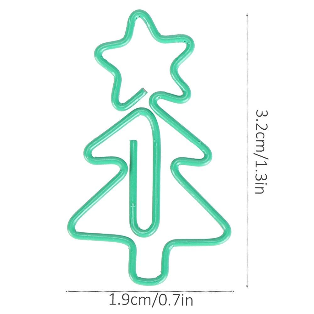 30Pcs 3.2 X 1.9cm Paper Clips Green Fun Paper Clips Stationery Supplies Paperclips  Book Marking