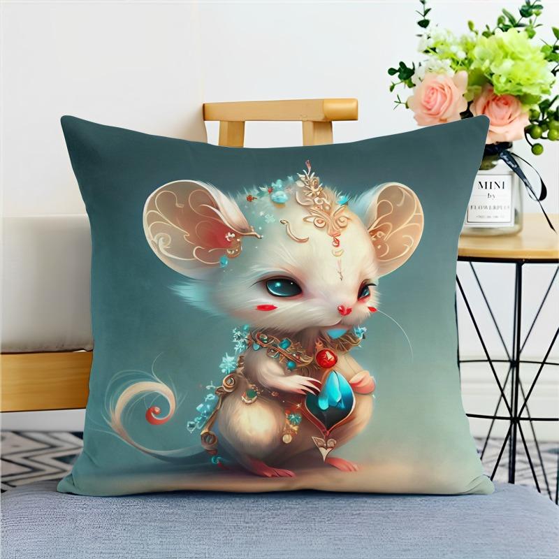 Cartoon Zodiac Pillowcase Dormitory Decoration Office Living Room Home Pillowcase