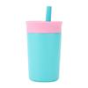 12oz Thermal Coffee Cup with Straw Thermos Bottle Children's Cup Thermal Mug  Car