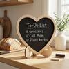 10 pcs MDF Pine Display Blackboard 2.9x2.8 in Small Wooden Blackboard  Tabletop Display
