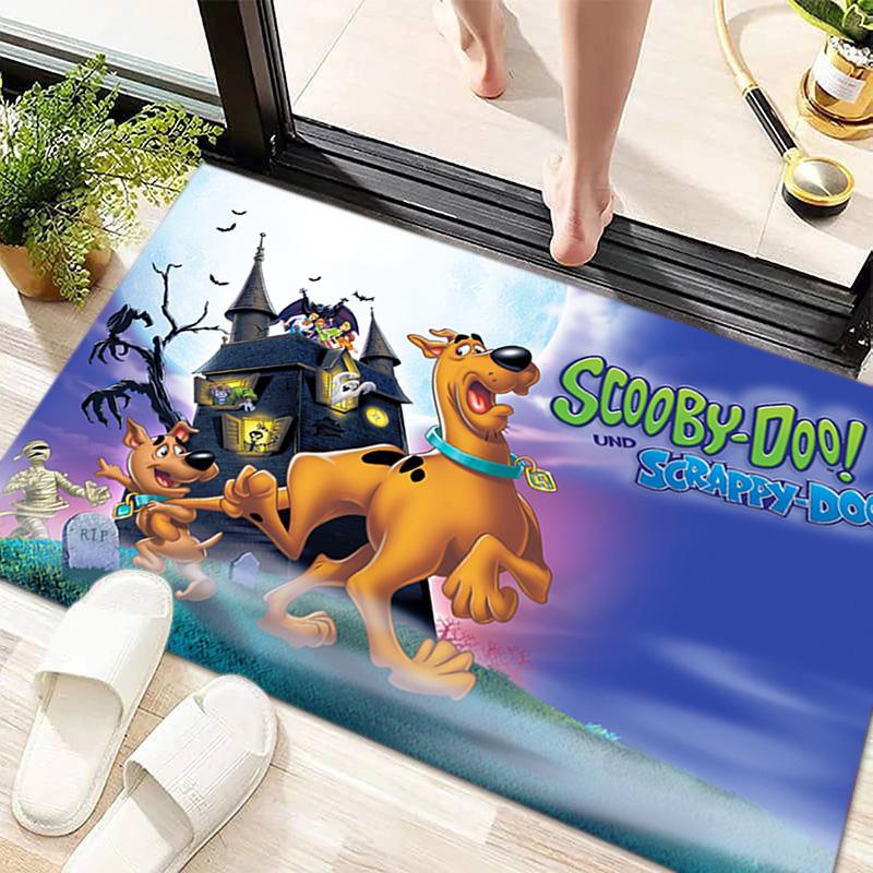 Halloween Cartoon Comedy Adventure Movie Scooby-Doo Carpet Is Suitable for Living Room and Bedroom Doormats Office Balcony Decorative Carpet V6