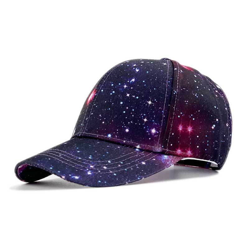 Dye Print Tie Baseball Cap Hip Hop Color Block Graffiti Visor Hat Sun Protection