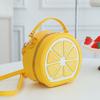 Trendy And Versatile PU Sequined Women'S Crossbody Bag In a Lemon Shape, Perfect for Street Style And Vibes, Also Suitable As a Shoulder Or Tote Bag