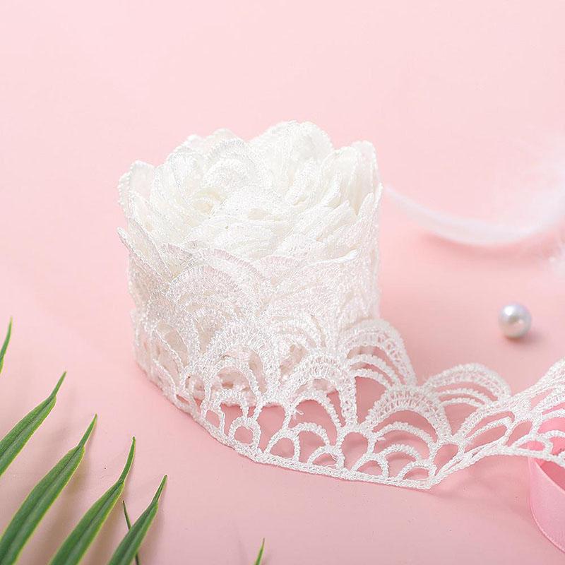 

3 ярда белой ажурной ленты для одежды, платья, декора дивана, DIY шитья Style 3