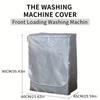 Universal Drum Washing Machine Cover Waterproof Elastic UV Resistant Cover Dustproof Appliance Protector Fits Multiple Brands