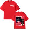Rappeur Milo J 166 Merchandising Album T-shirt Unisexe Vêtements Femme Mode Hip Hop T-shirts Coton Décontracté T-shirts Streetwear