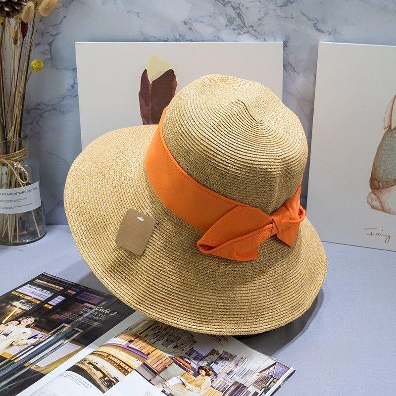 Uvcut Sun Hat For Women With Large Brim And Butterfly Bow Sun Protection Summer Fashion