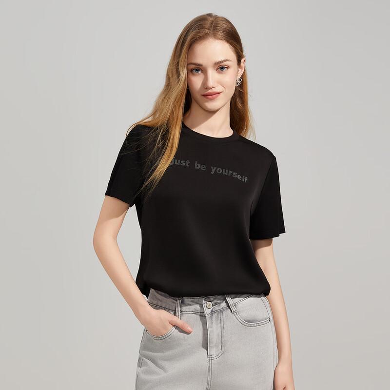 TaTu 3D Print Letter Short Sleeve T-shirt S