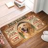 Dog Portrait Welcome Carpet Mat Rug - Multi-Dialogue Slogan Design Home Decoration for Living Room Entrance Welcome Mat Rugs Mat