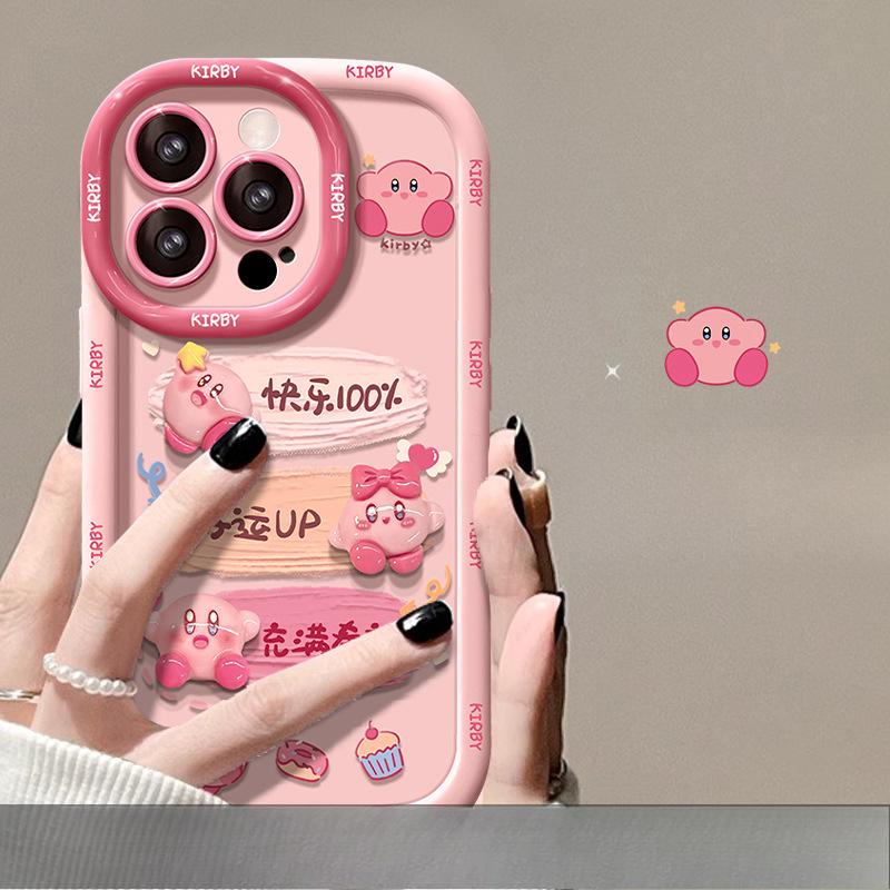 

Подходит для Apple 15promax Puff Мобильный чехол iPhone 14 Розовый 13 Женский 12 Мультяшный 16 iPhone 16