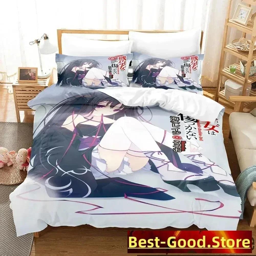 Comforter Anime Unbreakable Machine-Doll Bedding Set Bed Set Comforter King Queen Size Boys Adult