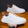 New high-end spring and summer breathable men's shoes platform trend board shoes casual men's non-slip white shoes