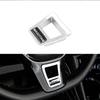 ABS Car Steering Wheel Trim Stickers R Logo Accessories For Volkswagen VW R-Line R GTI Polo T5 T-ROC Golf Passat Scirocco Jetta