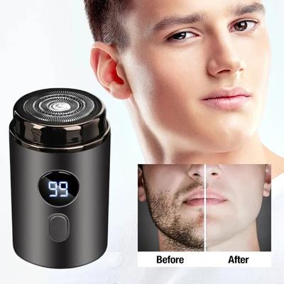 Men Electric Mini Shaver Rechargeable Type-c Charging Car Portable Led Digital Display Wet & Dry Shaver Men Women Home Razor