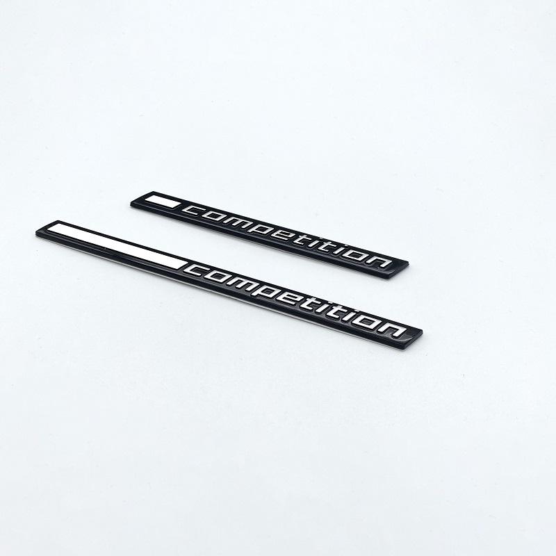 3D ABS Car Trunk Emblem COMPETITION Bar Underlined Emblem for BMW M2 M3 M4 M5 M6 M8 X2M X3M X4M X5M X6M X7M Badges Sticker