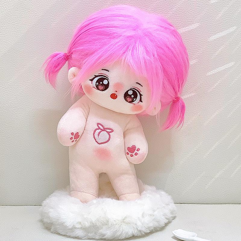 20cm Kawaii Idol Plush Cotton Doll Toys Stuffed Super Star Figure Dolls Cute Fat Body Can Change Clothes Fans Collection Gifts