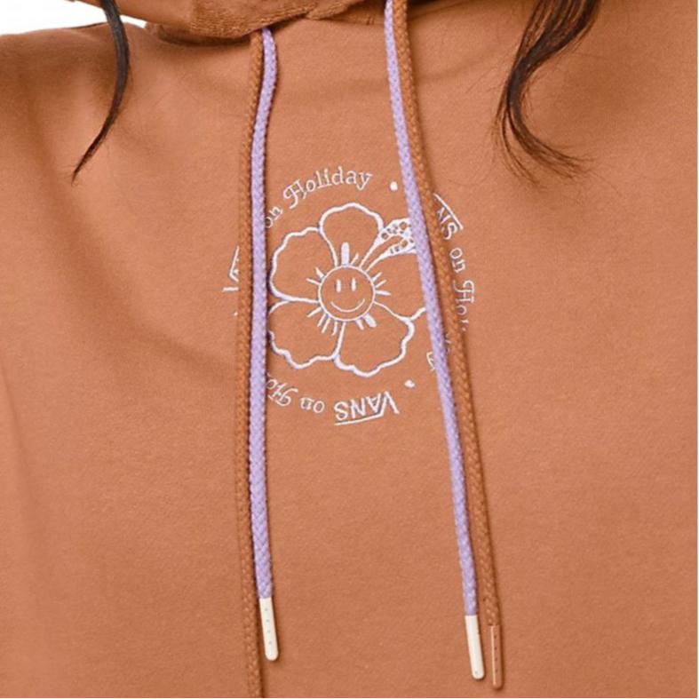 Vans Emma Mulholland Checkerboard Hoodie Women Hoodies Brown VN0A7YKNYLY-153151