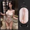 Lemon Story Lace Bodysuit: Sexy Quick-Release Strappy Temptation Set for Small Chest - 9271