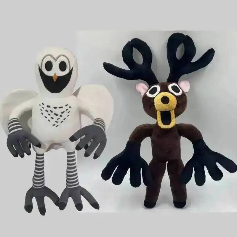99 Nights Forest Plush Toys Sitting Standing Elk White Owl Stuffed Doll Pillow Gift For Kids