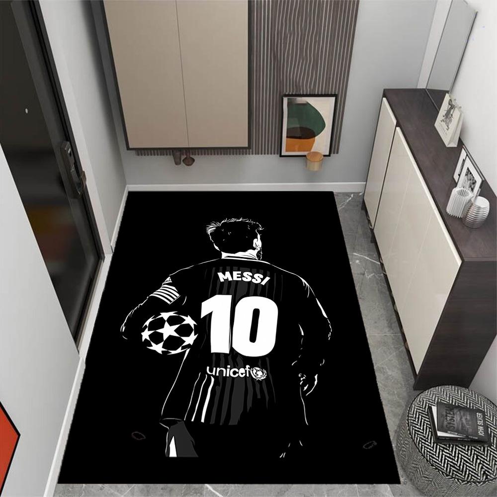 Messi's Legacy Soccer Floor Rug Office Rug Design for Hallway Game Room Decorate room Bedrooms Antislip Carpet Office home decor