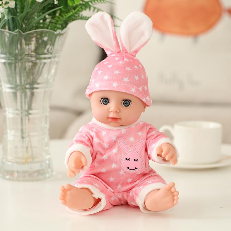 Vinyl Doll 30CM Doll Children's Simulation Soft Rubber Doll Girl Baby Play House Toy