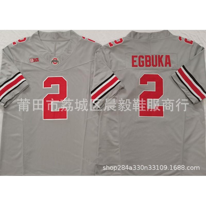 Embroidered College Rugby Jersey Men - Ohio State Buckeyes Style Numbers 7 33 18 2 1 4 Fall Winter Wear