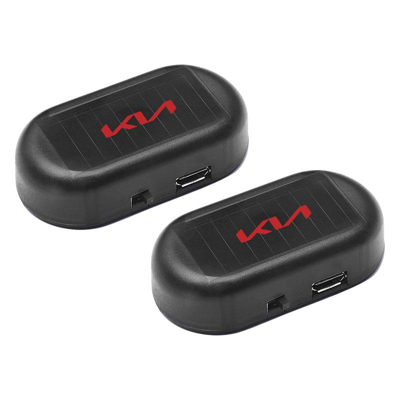 Sticker Car Solar Powered Wireless Anti-Theft Caution Lamp LED Flashing Light For KIA sportage rio ceed 2022 JD Soul Sorento Optima K5