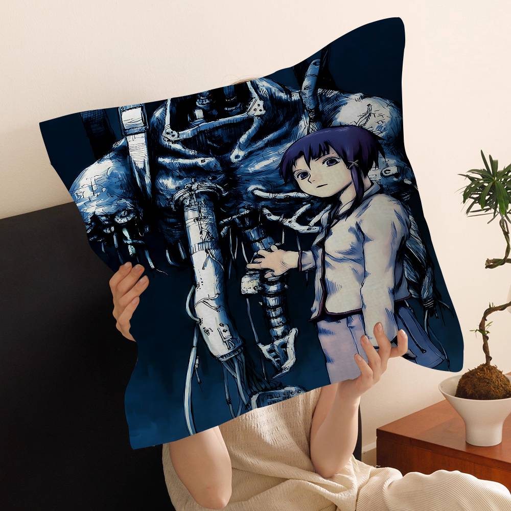 Serial Experiments Lain Anime Cushion Cover Pillowcase Upholstery Sofa Throw Pillow Home Decor Pillowcas