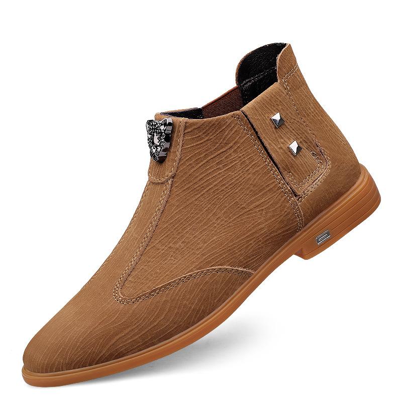 

Кожаная обувь мужская молодая и молодежная костюмная студенческая деловая обувь повседневная модная дышащая мужская обувь 37