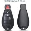 Key Fob Fits for Jeep Cherokee 2014 2015 2016 2017 2018    Keyless Entry Remote Control Key Replacement GQ4-53T 68105083 4A Chip 433MHz
