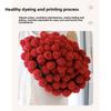 Country-style Rose Bouquet Blanket Valentine's Day Gift for Best Friends Knitted Hyacinth Wool Blanket