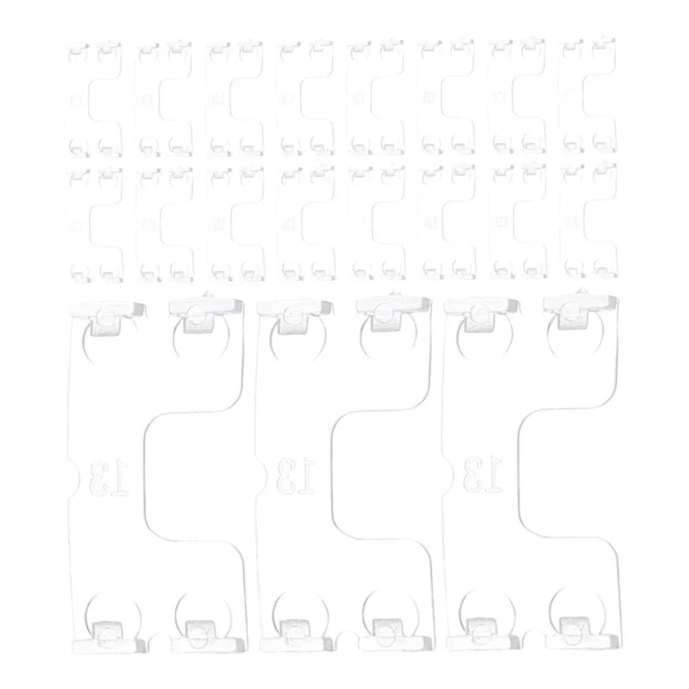 30pcs Blind Decoration Fixing Clip Blind Valance Clip ABS 3*2*1'' Hanger Clip For Blind Header For Home Application Accessories