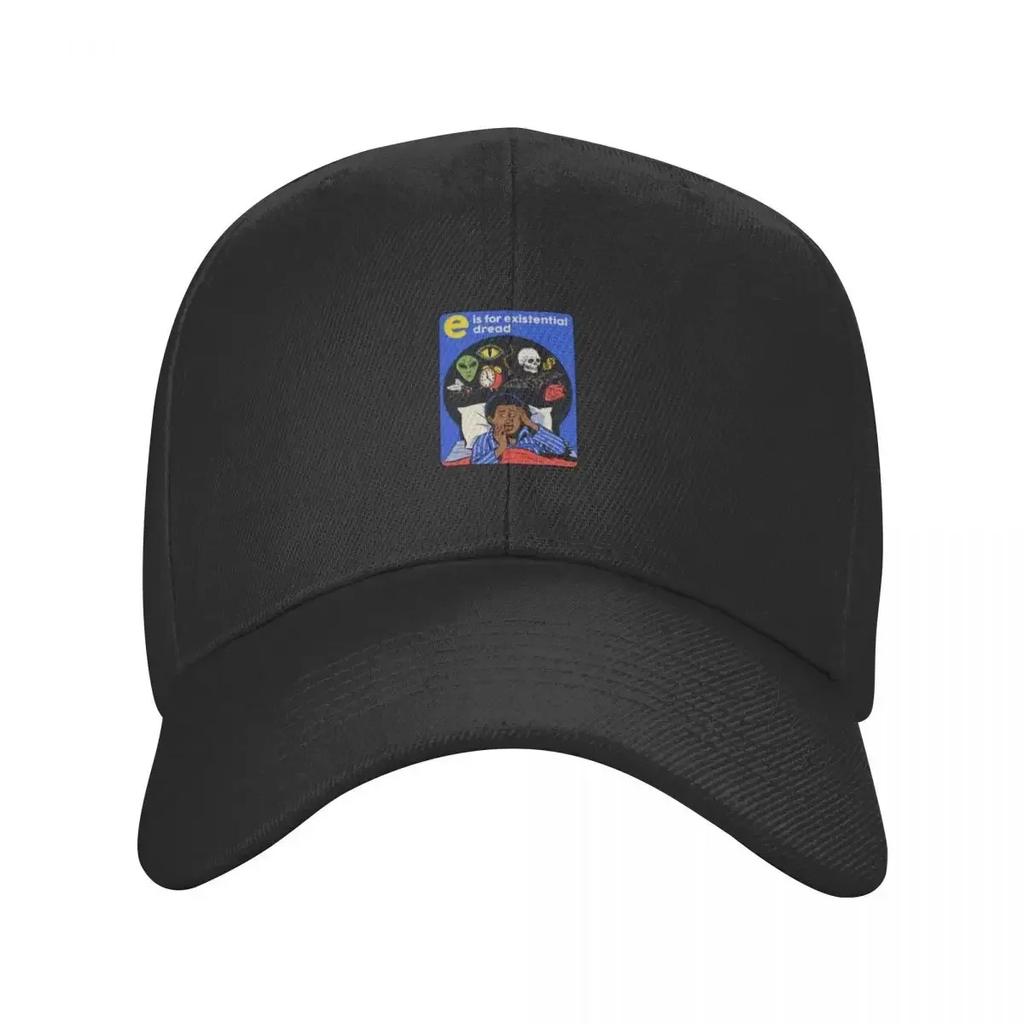 E Is for Existential Dread Baseball Cap Thermal Visor Trucker Cap Funny Hat Unisexs Tennis WoUnisexs