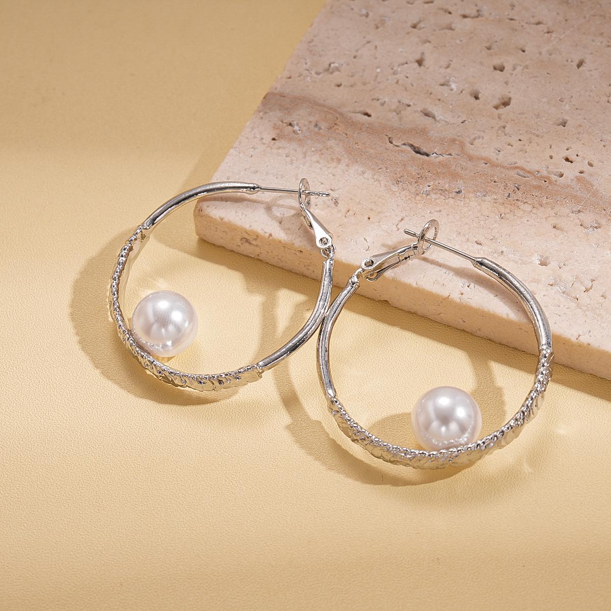 Серьги-кольца из коричневой смолы с серебряной иглой - Ретро, Высококлассный роскошный дизайн, Уникальный модный аксессуар