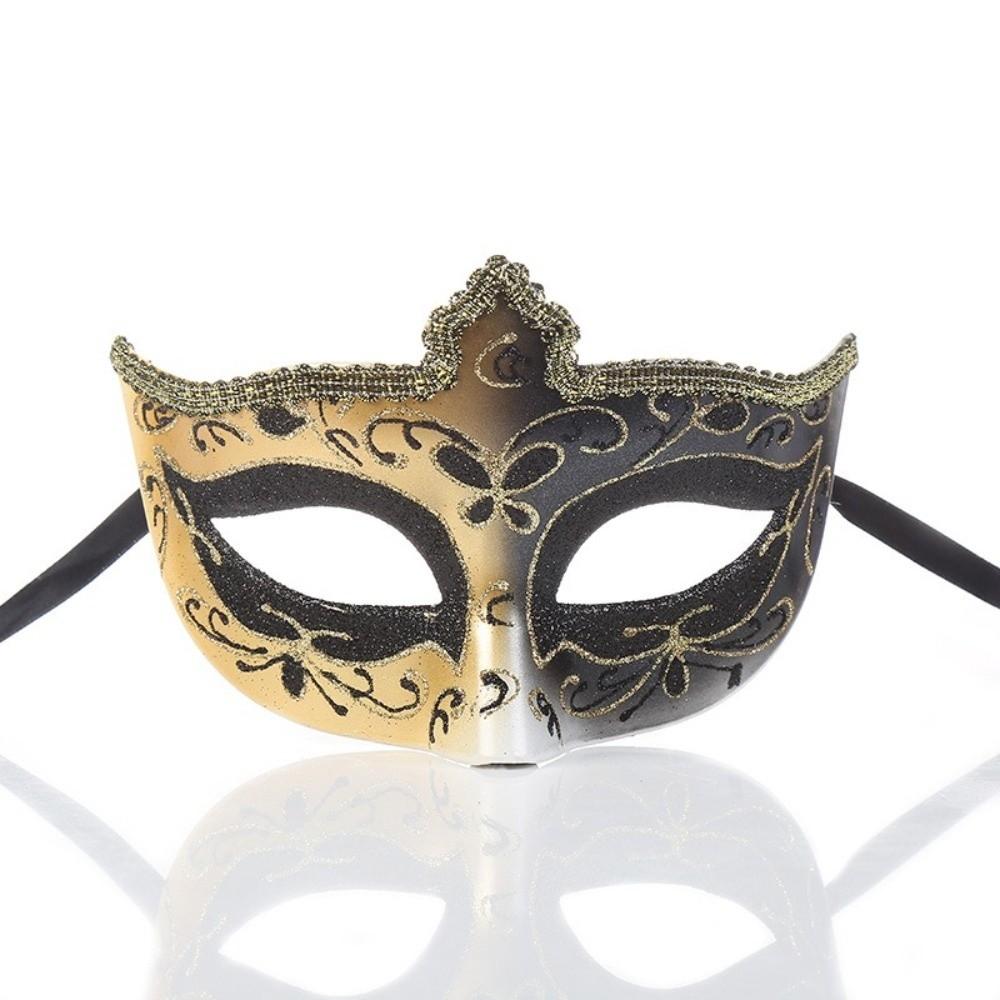 Creative Vintage Half Face Mask Lace Edge Hollowed-out Masquerade Party Mask Princess Mask Women
