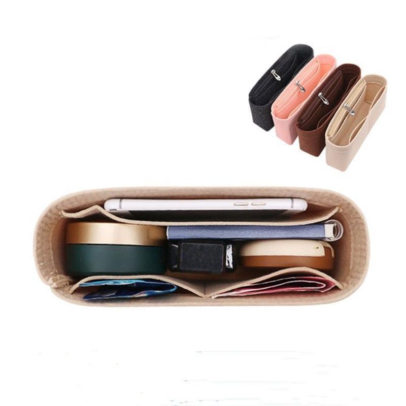 Versatile Insert Bag Handbag Tote Bag Felt Insert Bag Organizer Women Makeup Pouch Purse Organizer Insert Bag in Bag