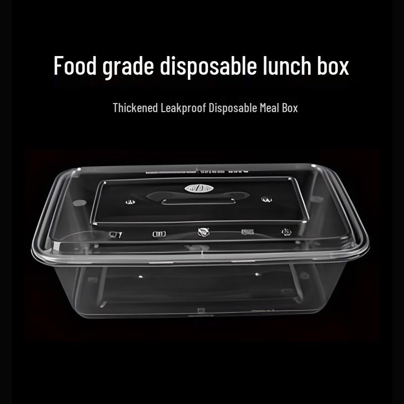 

Disposable Rectangular Takeout Meal Boxes
