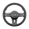 For Mazda 3 5 6 SKYACTIV Axela Atenza CX30 CX5 CX8 CX9 MX5 RX8 RX7 BT50 Suede Car Steering Wheel Cove 3D Embossing Accessories