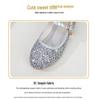 Girls' Sequined Princess Shoes - Spring/Autumn, Ballet Flat for Dance, Catwalk, or Evening Dress.