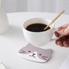 Cat Cute Coaster PVC Non-slip and Anti-scalding Mat, Bowl Mat, Silicone Tea Coaster, Thermal Insulation Mat, Placemat